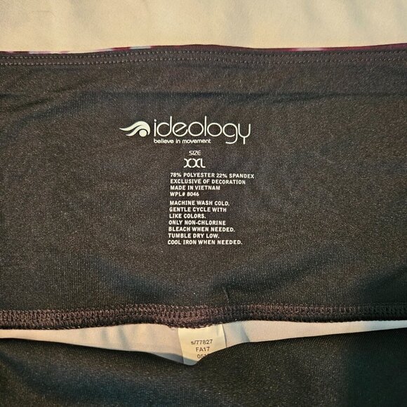 Ideology Printed 7/8 Leggings pants Berry Blur XXL - Picture 6 of 7